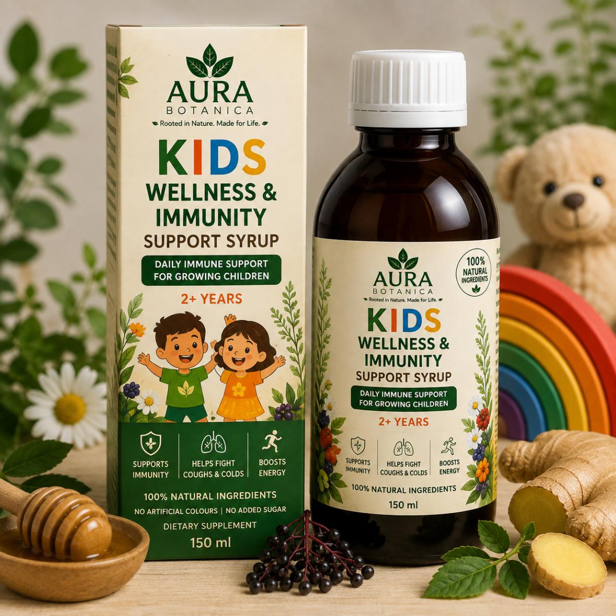 Kids Wellness & Immunity Support Syrup – 2+ Years