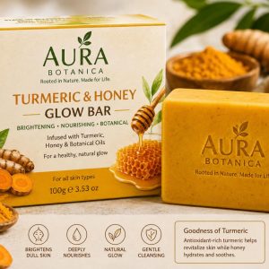 Aura Botanica Turmeric & Honey Glow Bar 100g